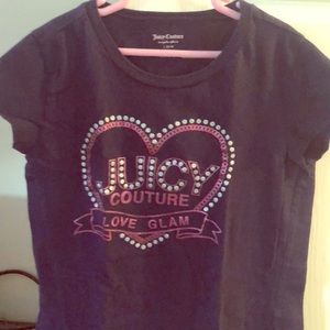 Juicy Couture Navy Heart Shirt Girls